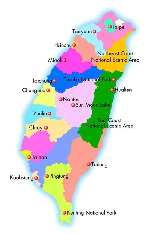 taiwan map | Taiwan travel, Taiwan, Taiwan image