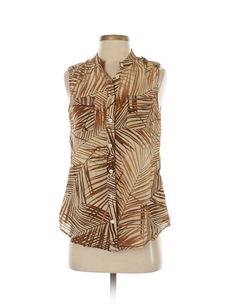 Banana Republic - Pre-Owned Banana Republic Women's Size 8 Sleeveless Silk Top - Walmart.com ...