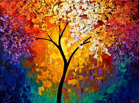 30 Colorful Tree Paintings and Concept artworks for your inspiration