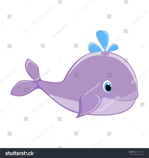 Happy Baby Whale Vector Sea Animal Stock Vector (Royalty Free ...