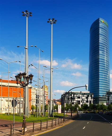 Iberdrola Tower - Bilbao - Spain Editorial Stock Photo - Image of dusk ...