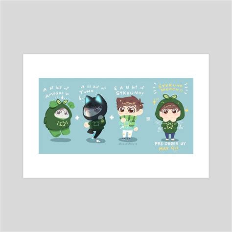 Sykkuno Merch!, an art print by ebi ebi - INPRNT