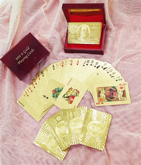 Luxury Gold Poker Card, Hobbies & Toys, Toys & Games on Carousell