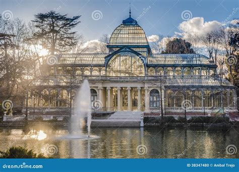 Crystal Palace on Retiro Park in Madrid, Spain. Stock Photo - Image of iberia, historical: 38347480