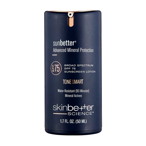 SkinBetter Science's Sunbetter Tone Smart SPF 75 Sunscreen Lotion From: SkinBetter Science ...