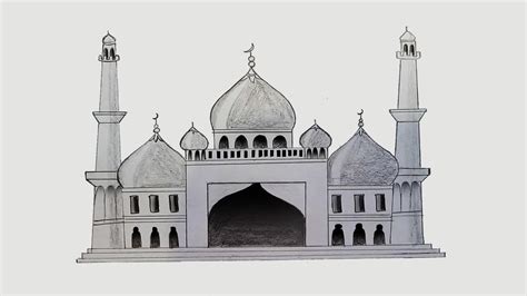 Masjid Drawing at PaintingValley.com | Explore collection of Masjid Drawing