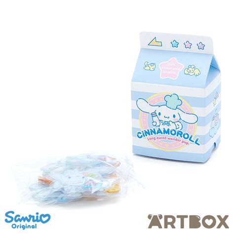 Buy Sanrio Cinnamoroll Sticker Flakes in Milk Carton Style Case at ARTBOX