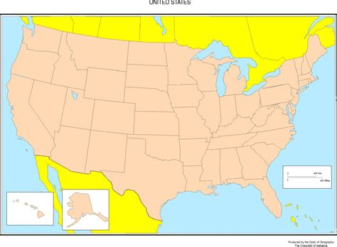 Printable Usa Map With Capitals / Waterproofpaper Com / | Image Mosley