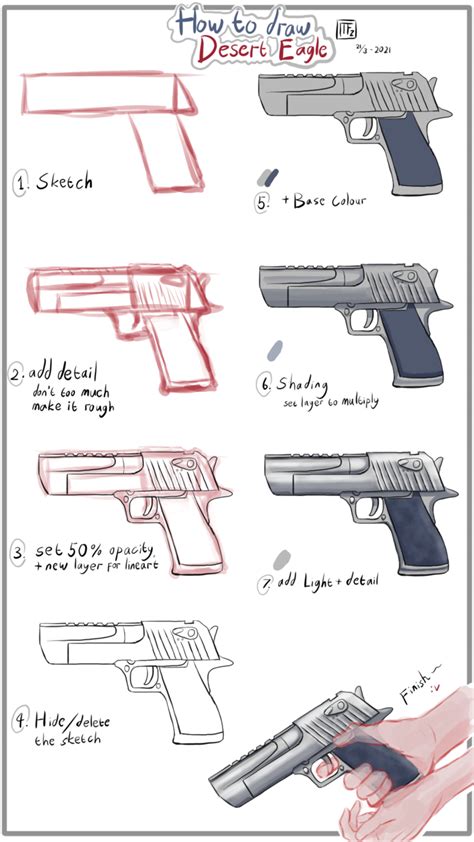 Desert Eagle Drawings