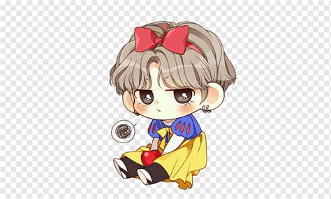 BTS Drawing Chibi Fan art, Chibi, child, fictional Character, cartoon png | PNGWing