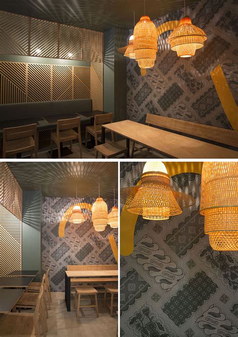 Photography Project Ideas Restaurant Panels Walls Wood Decor Idea Abstract Line Contemporist ...