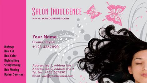 Photoshop business cards Beauty Salon