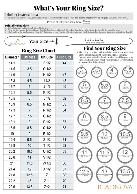 How To Measure Ring Size At Home Printable