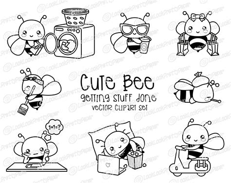 Gift Cards, Greeting Cards, Chore Charts, Cute Bee, Vector Clipart ...