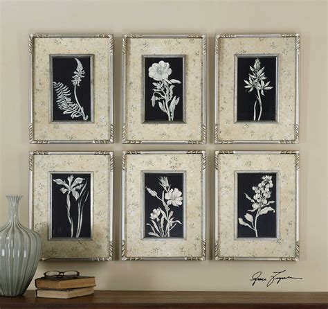 Uttermost Glowing Florals Framed Wall Art (6 Piece Set) | UT41535