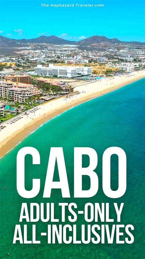 cabo adults only all - inclusives with the caption that reads cabo ...