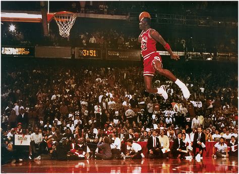 Michael Jordan XXL Poster - Slam Dunk Contest, on Close Up