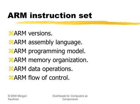 PPT - ARM instruction set PowerPoint Presentation, free download - ID:4306156