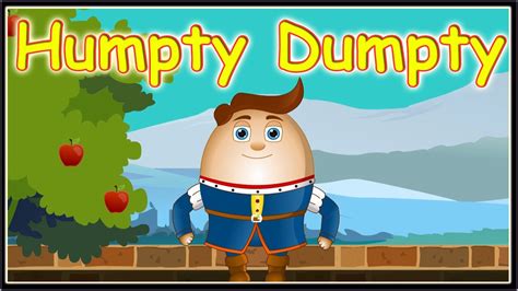 Humpty Dumpty Sat On A Wall Nursery Rhyme - Children's Rhymes/Songs And ...