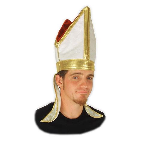 Pope Bishop Costume Hat Adult One Size - Walmart.com - Walmart.com