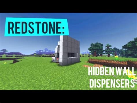 Redstone: Hidden Wall Dispensers | Minecraft - YouTube