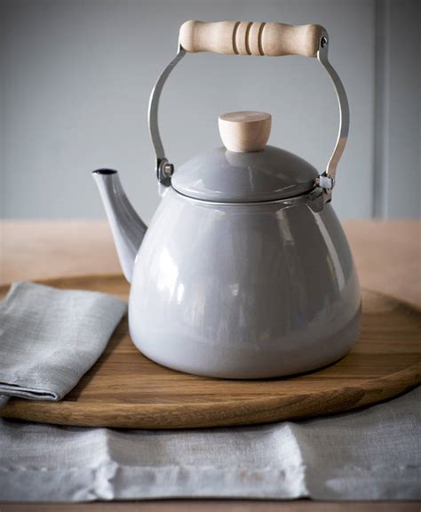 grey enamel stove kettle by the forest & co | notonthehighstreet.com