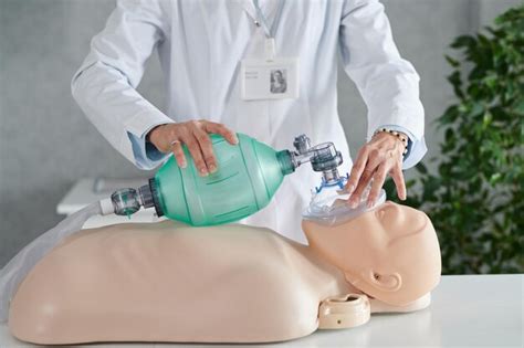 Premium Photo | Instructor demonstrating reanimation of patient