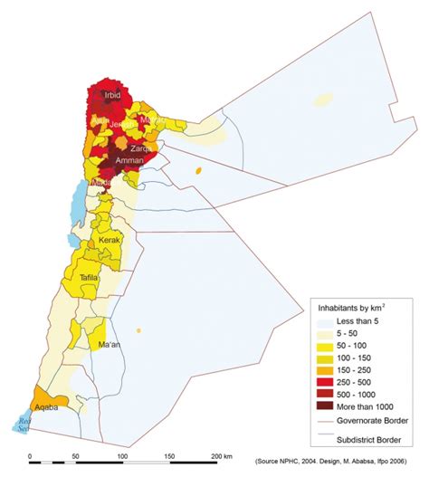 Atlas of Jordan - Changes in the Regional Distribution of the Population - Presses de l’Ifpo