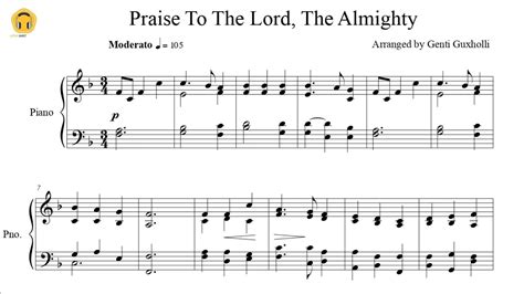 Praise To The Lord, The Almighty (Piano Solo/Sheets) - YouTube