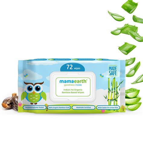 Baby Wet Wipes Organic Bamboo Based Baby Wipes | Mamaearth