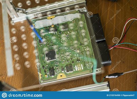 Ecu repair electronics 2 stock photo. Image of plug - 215316458