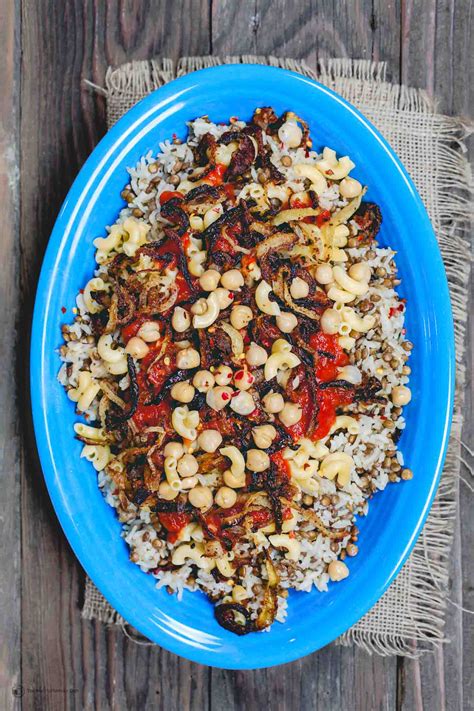 Egyptian Koshari Recipe | The Mediterranean Dish