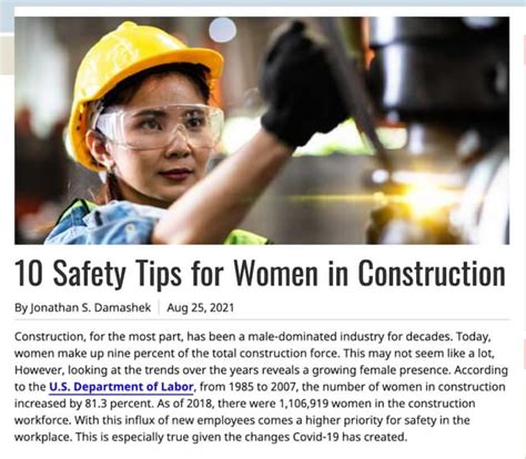 10 Safety Tips for Women in Construction | PPT