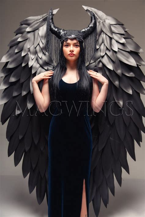 Maleficent cosplay costume Black wings Maleficent wings | Etsy