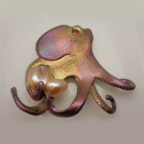 Custom Octopus Pearl Pendant - 1000357