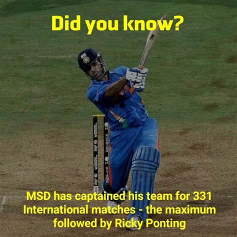 MS Dhoni Captaincy Record I Cricket Fact No 1 I Did You Know? I