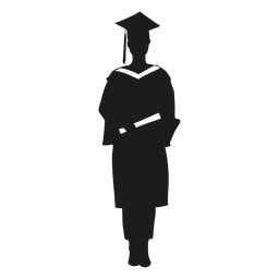 Male graduate silhouette - Transparent PNG & SVG vector file