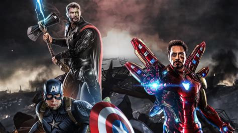 1366x768 Avengers Endgame The Big Three Laptop HD ,HD 4k Wallpapers ...