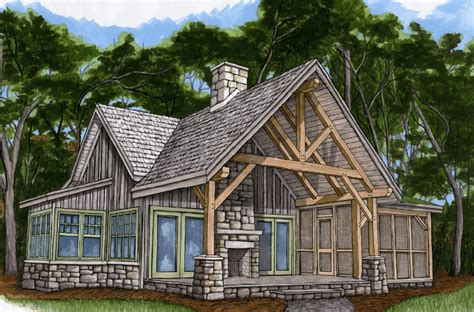 Timber Frame Cabin Floor Plans - floorplans.click