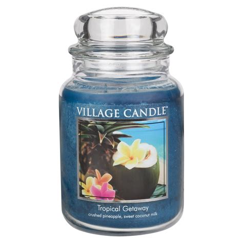 Village Candle Tropical Getaway Large Jar Candle | Village candle, Scented candle jars, Candle jars