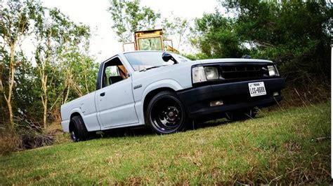 New Shop Truck - Custom Mazda B2200 Stanced Mini Truck - YouTube