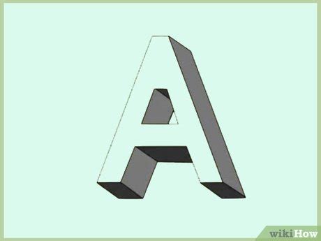 How to Draw Shadow Effect 3D Block Letters: 7 Steps