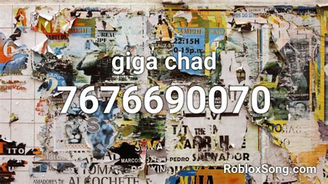 giga chad Roblox ID - Roblox music codes