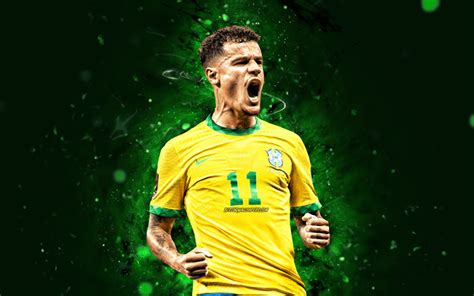 Download wallpapers Philippe Coutinho, 4k, 2022, Brazil National Team ...