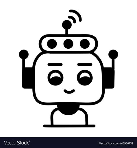 Cute robot Royalty Free Vector Image - VectorStock