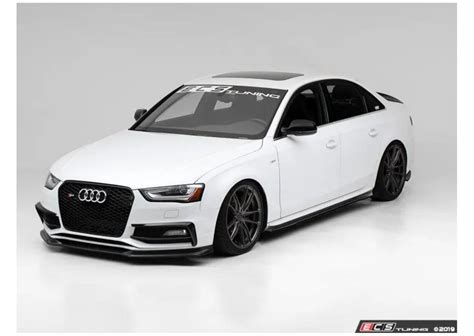 ECS Tuning Audi B8 B8.5 A4 S4 Sedan - Flat Side Skirts - Gloss Black - Redline Performance