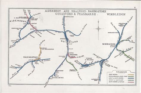 Guildford, Train map, Railway station