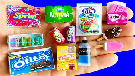 20 DIY MINIATURE FOOD AND DRINKS REALISTIC HACKS AND CRAFTS !!! - YouTube