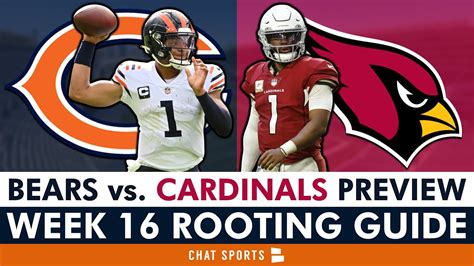 Bears vs. Cardinals Preview: NFL Week 16 Rooting Guide, NFC Playoff Picture & Tank Standings ...