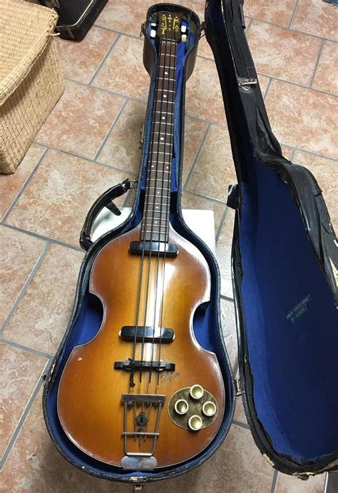 Hofner Violin Bass 1956 Sunburst Bass For Sale Anders Anderson Guitars